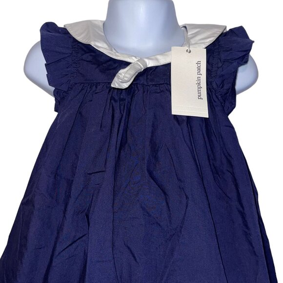 NWT Pumpkin Patch Sailor Dress Baby Girls 12 18 Months Sleeveless Diaper Cover - Picture 2 of 10